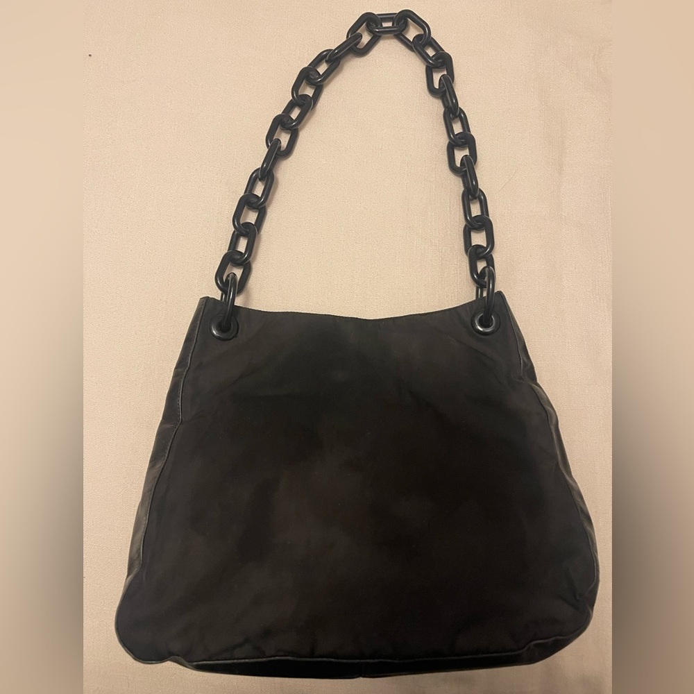Vintage Prada Tote Shoulder Bag.